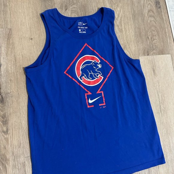 Nike Other - The Nike Tee MLB Chicago Cubs Diamond Classic Logo Licensed Blue Tank Top NWOT